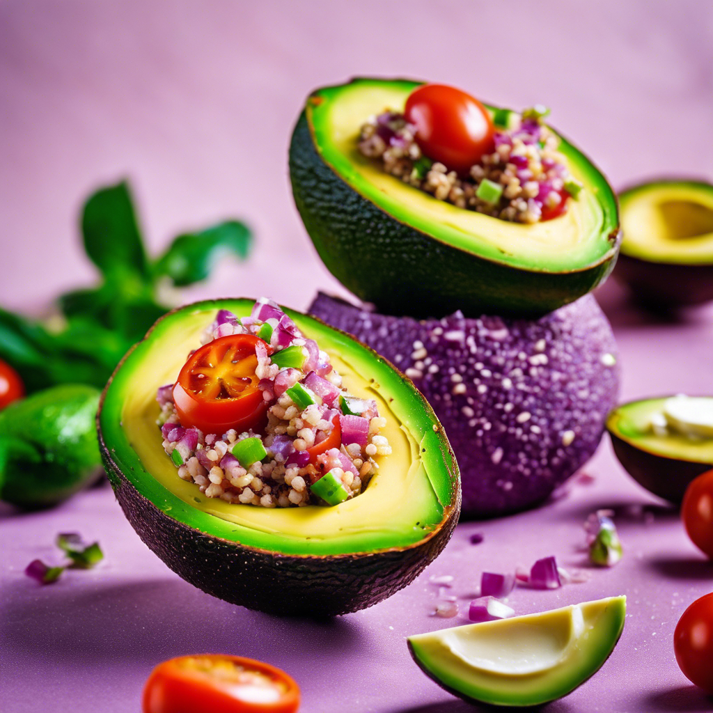 Avocado Stuffed with Quinoa Salad