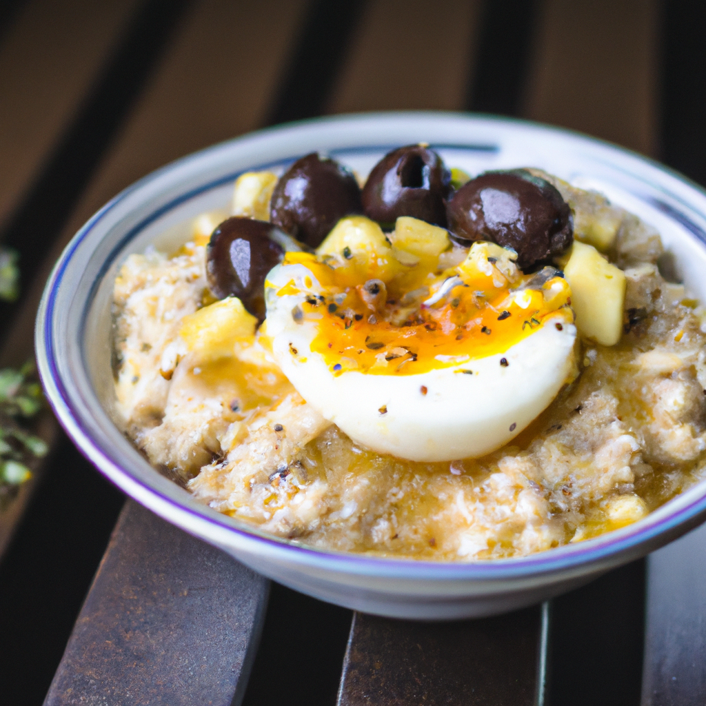 Savory Oatmeal Egg Breakfast Bowl