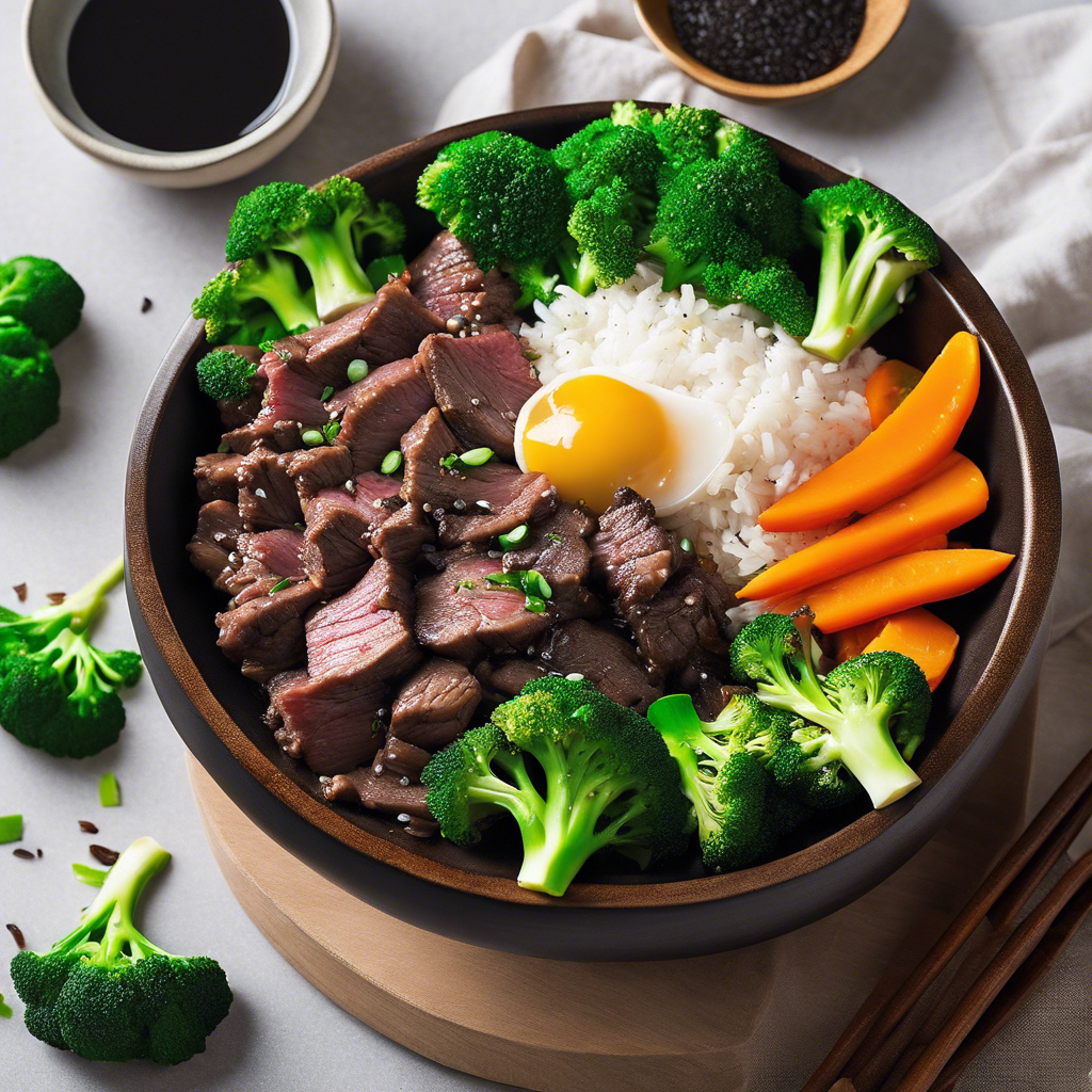 Savory Black Garlic Beef Rice Bowl Recipe cookAIfood