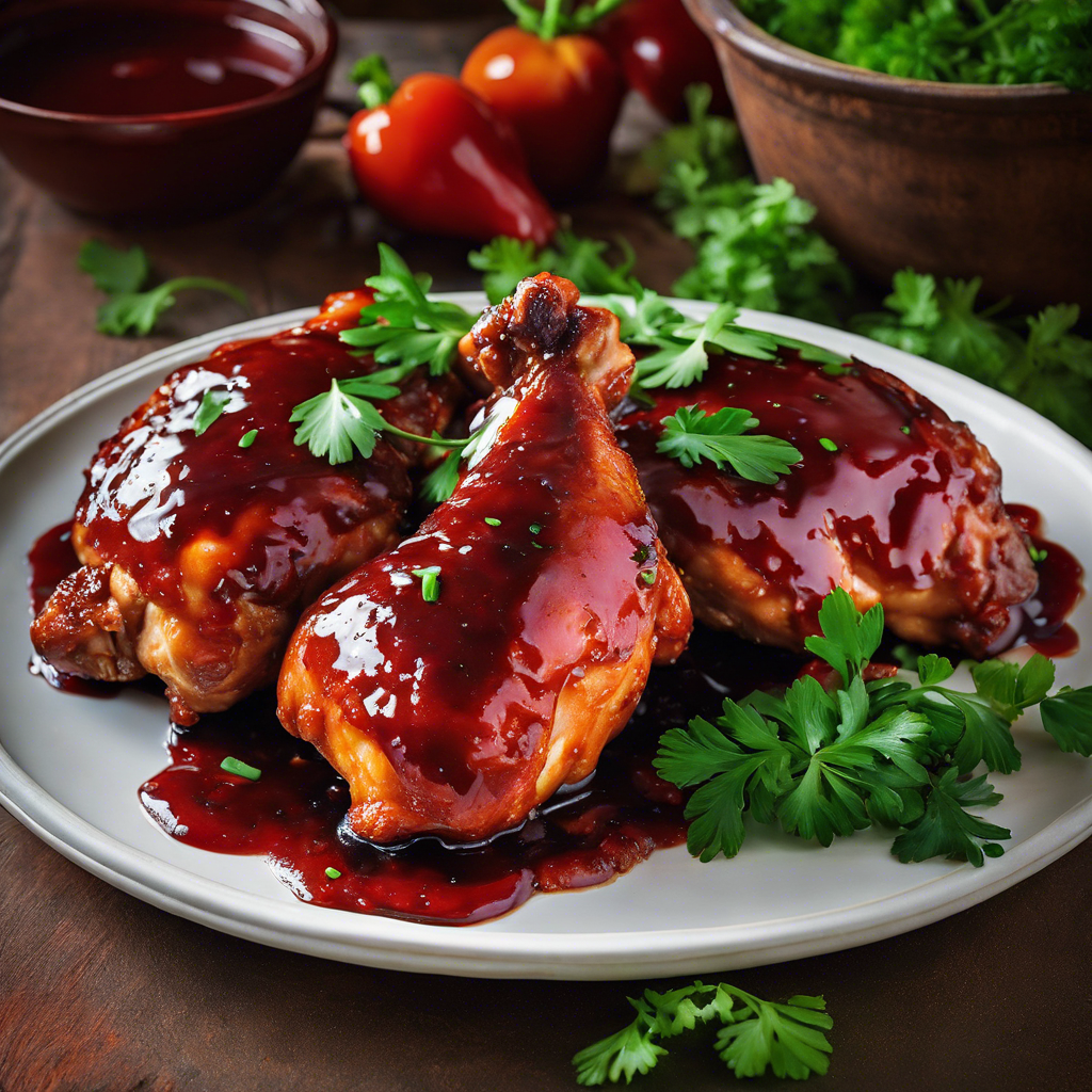 Spicy Ketchup Glazed Chicken Thighs Recipe cookAIfood
