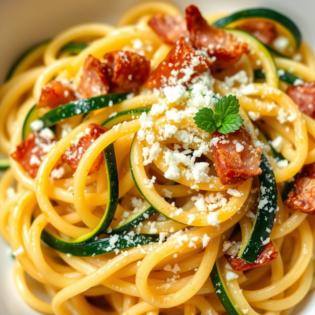 Speck and Zucchini Pasta Delight