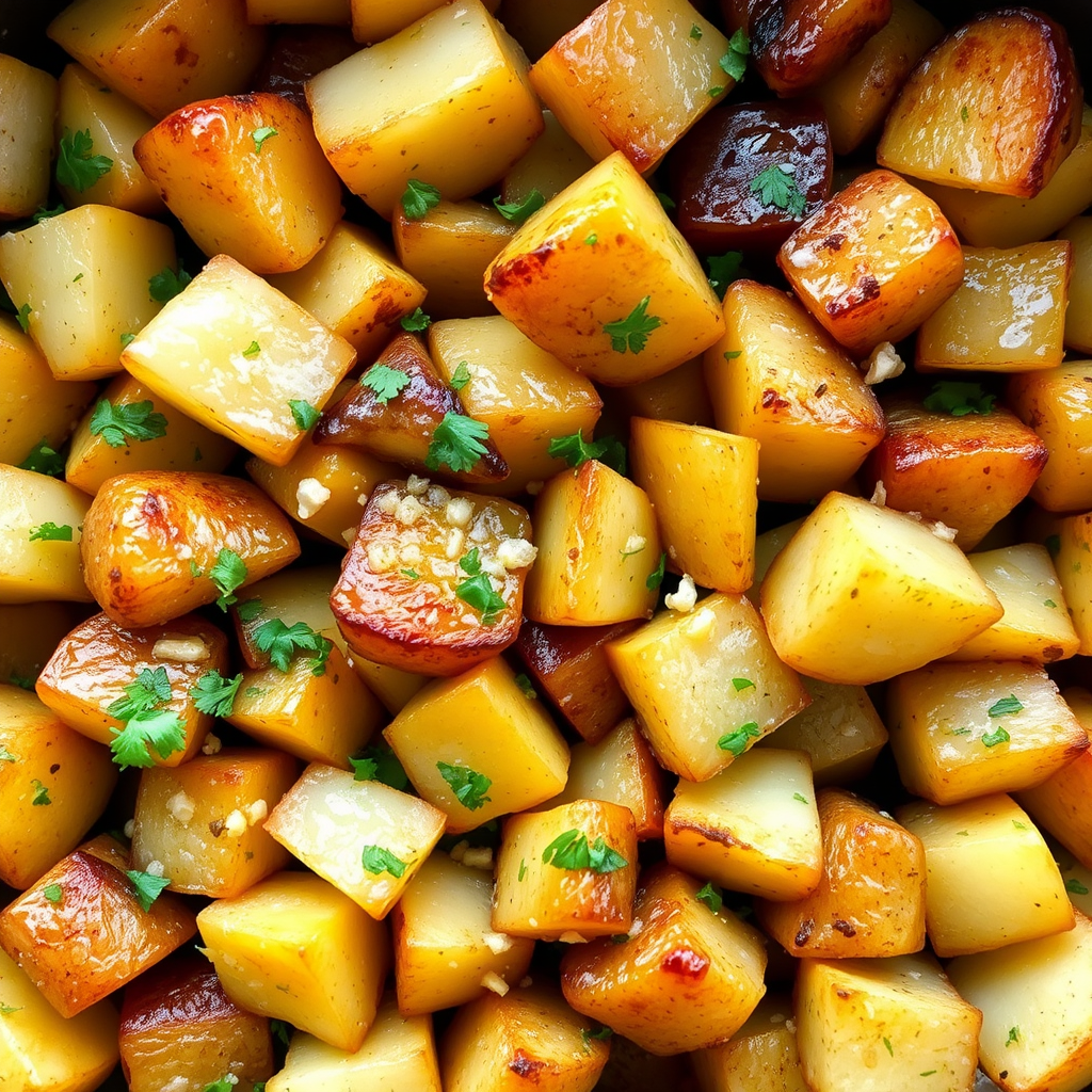 Garlic Herb Potato Skillet