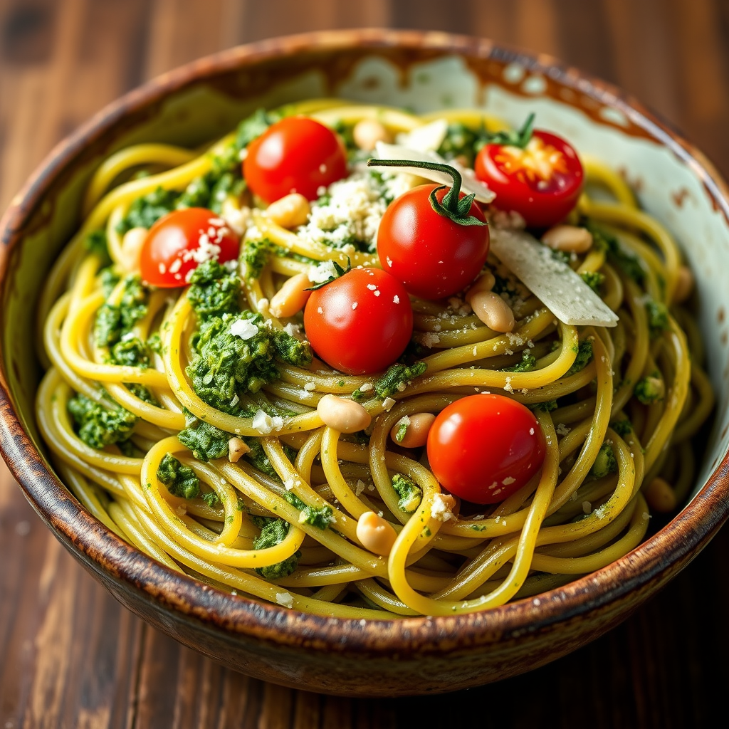Concrete Pesto Pasta
