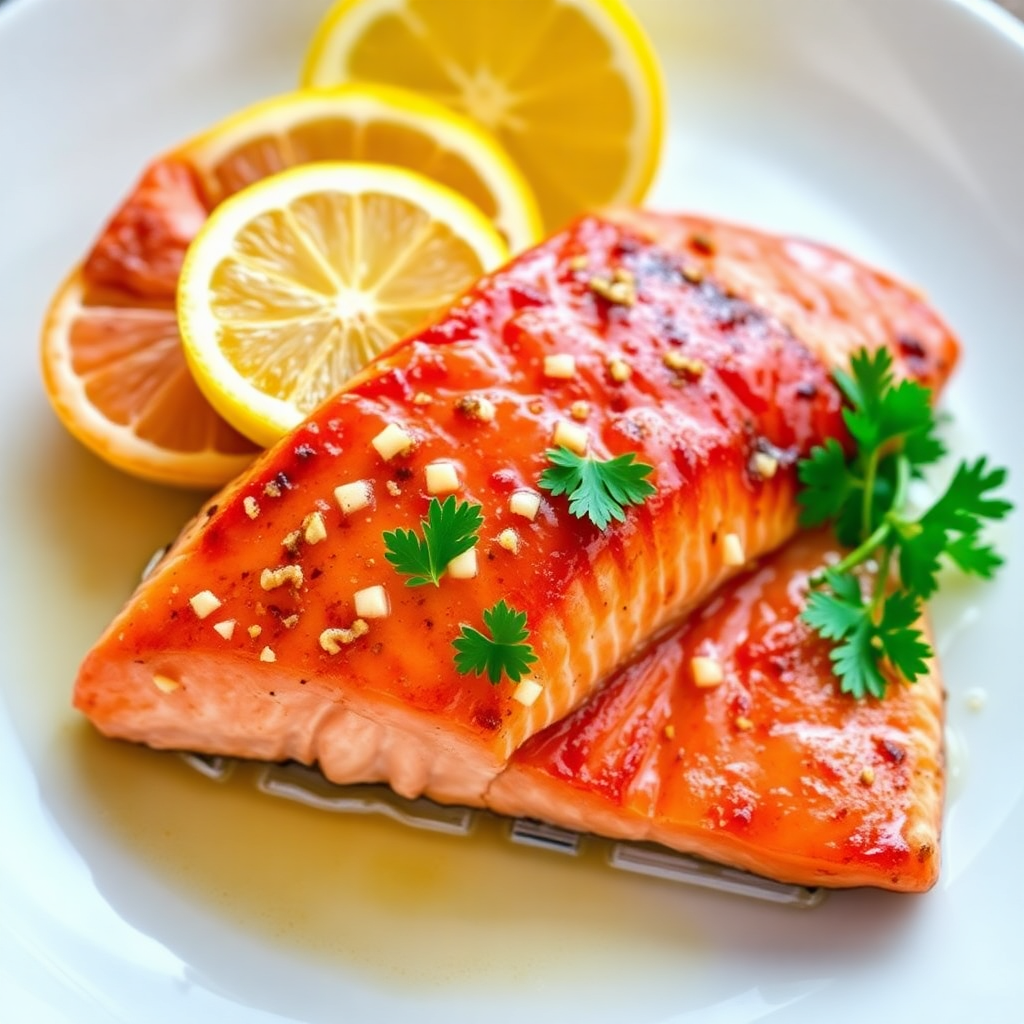 Lemon Garlic Butter Salmon Recipe cookAIfood
