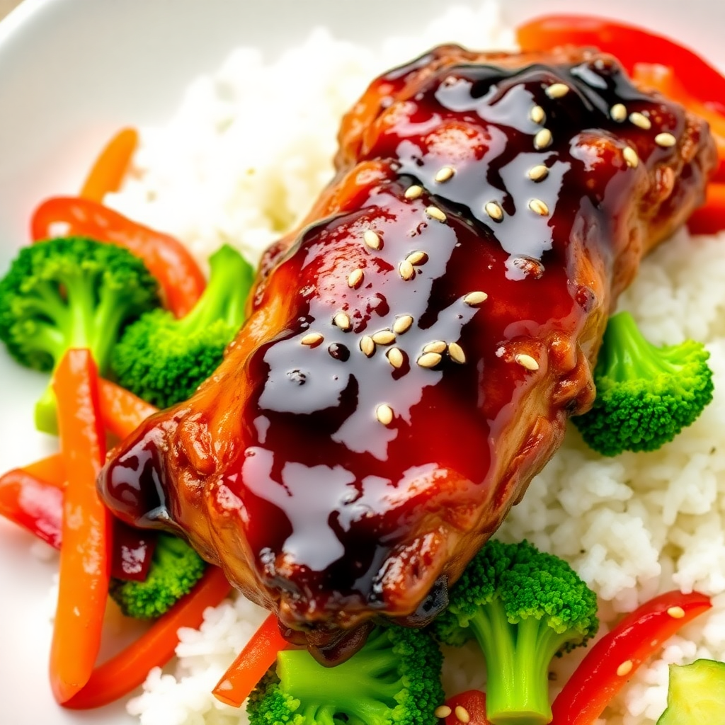 Soy Sauce Glazed Chicken with Veggies Recipe cookAIfood