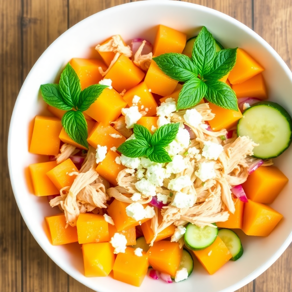 Cantaloupe Chicken Salad