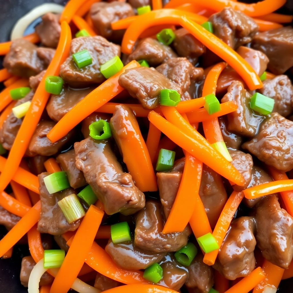 Stir-Fried Beef and Carrot Medley
