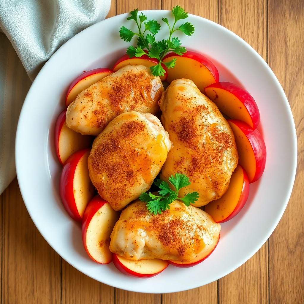 Savory Apple and Chicken Skillet