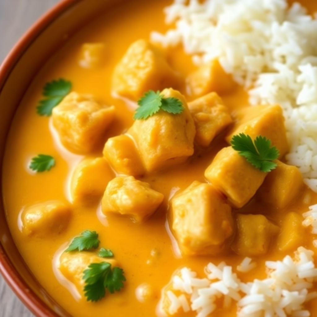 Creamy Coconut Chicken Curry Recipe | cookAIfood