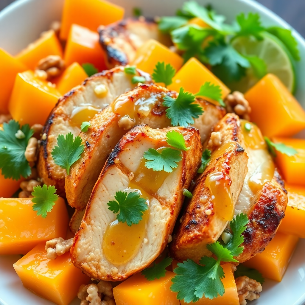 Cantaloupe Chicken Salad