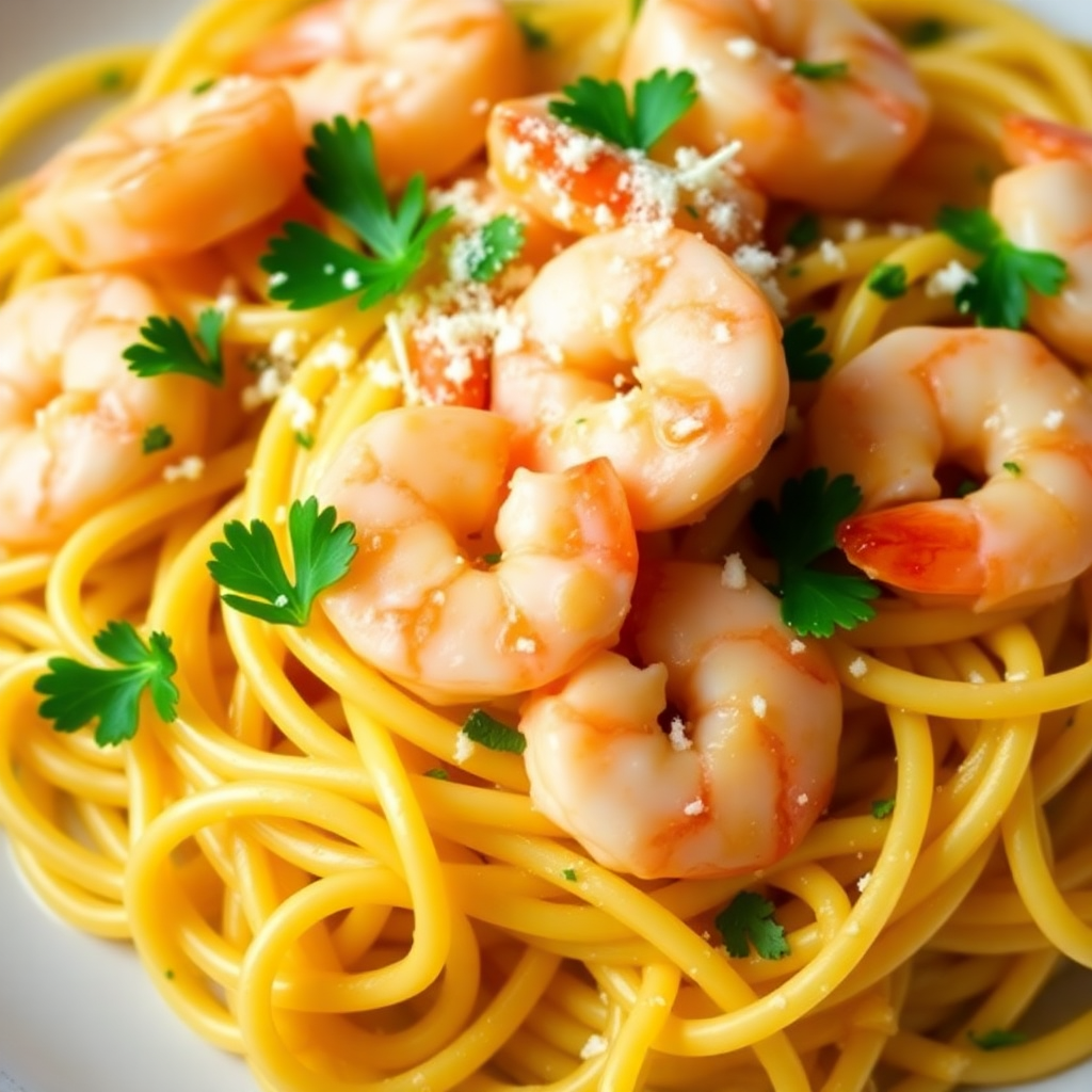 Garlic Butter Shrimp Pasta