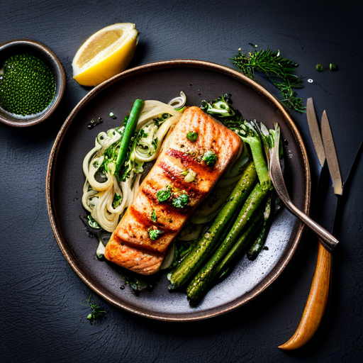 Garlic & Lemon Grilled Salmon