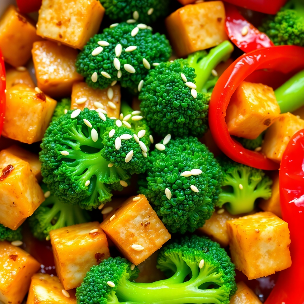 Spicy Tempeh and Veggie Stir-Fry Recipe | cookAIfood