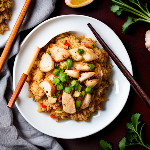 Garlic Chicken Fried Rice Recipe | cookAIfood