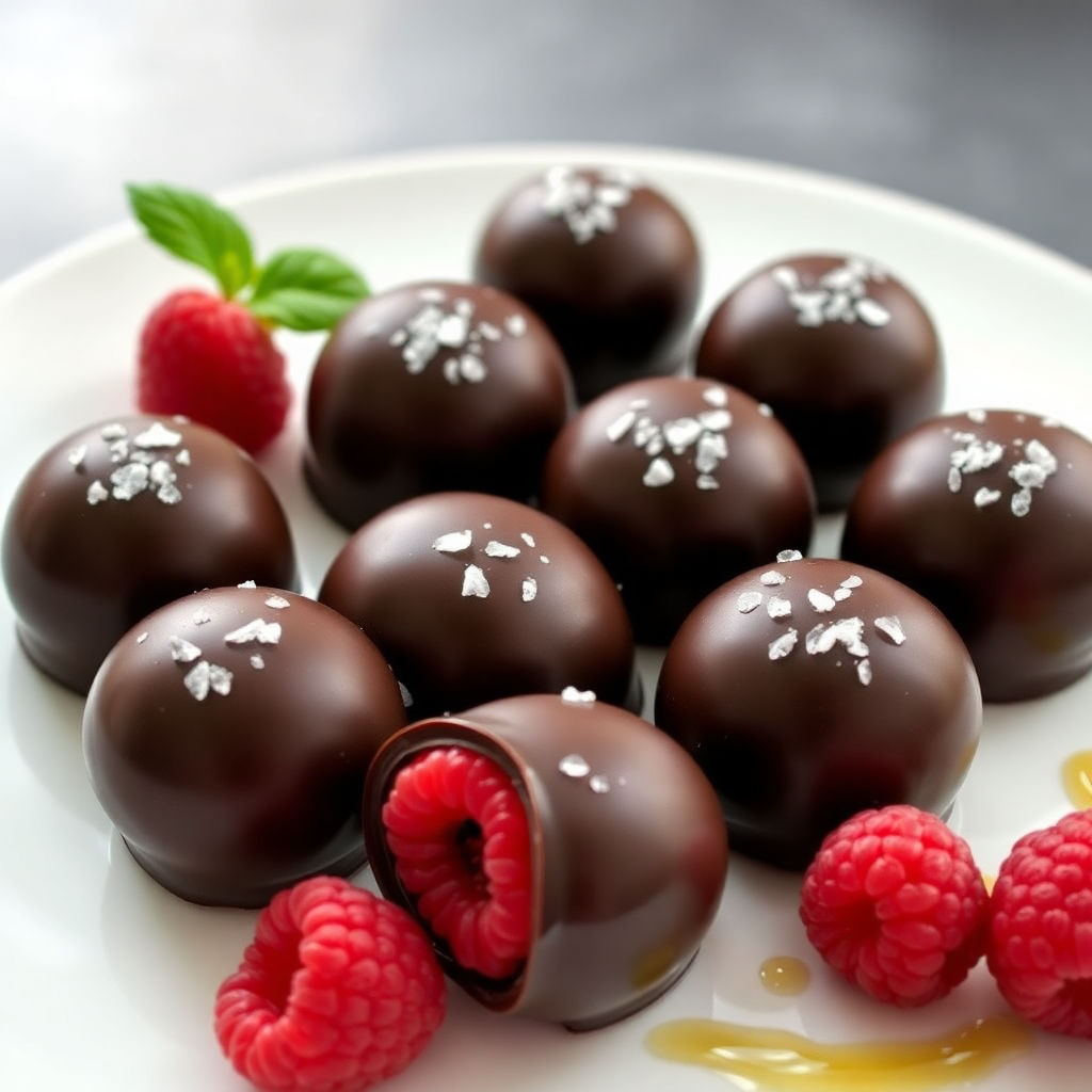 Raspberry Bomboms Dark Chocolate Raspberry Bonbons Recipe | cookAIfood