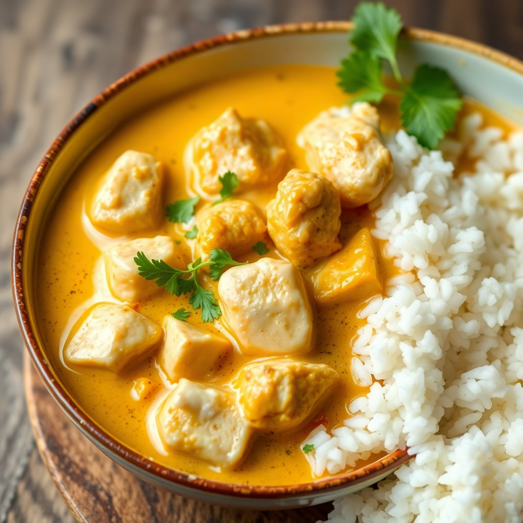 Creamy Coconut Chicken Curry Recipe | cookAIfood