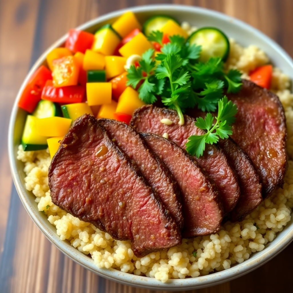Savory Beef and Quinoa Bowl