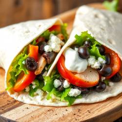 Chicken and Olive Tapenade Wrap