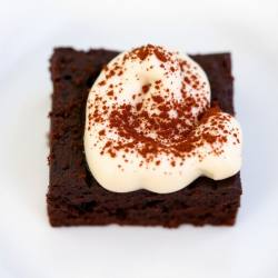 Tiramisu Brownies with Ladyfingers Cream