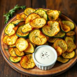 Crispy Parmesan Zucchini Chips