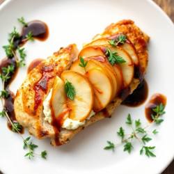 Pear and Goat Cheese Stuffed Chicken Breast