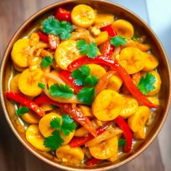 Savory Banana Curry Stir-Fry