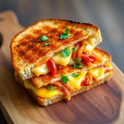 Cheesy Masala Toast Sandwich