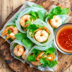 Beer-Infused Vietnamese Rice Paper Rolls