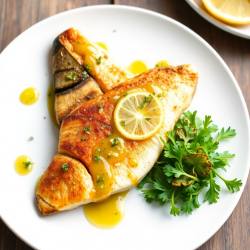 Pan-Seared Mackerel with Lemon Herb Sauce