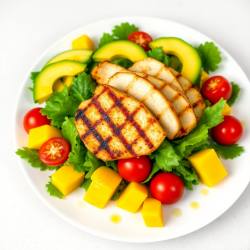 Grilled Chicken Salad with Mango and Avocado
