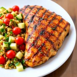 Lemon Herb Grilled Chicken with Quinoa Salad
