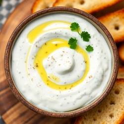 Garlic Yogurt Cheese Dip