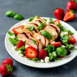 Strawberry Basil Chicken Salad