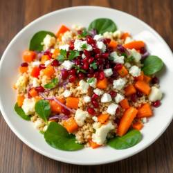 Rainbow Nourishing Quinoa Salad with Red & White Veggies