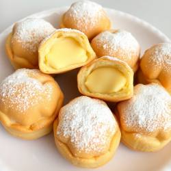 Japanese Cream Puff (Choux Pastry) Made with Airfryer