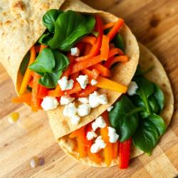 Healthy Crispy Veggie Wraps