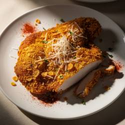 Savory Cereal-Crusted Chicken Cutlet