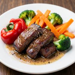 Beef and Vegetable Stir-Fry Dinner