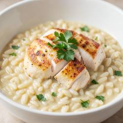 Creamy Chicken Orzo Risotto