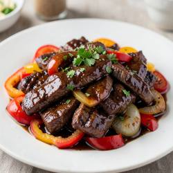 Coffee-Infused Beef Stir-Fry