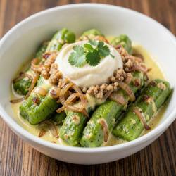 Curd and Cashew Ladyfinger Curry