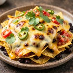 Loaded Nachos with Smoked Cheese