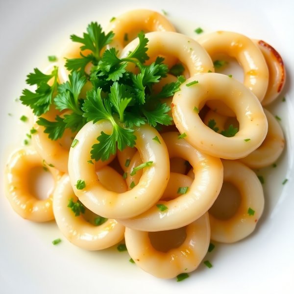 Garlic Butter Sautéed Squid Recipe | cookAIfood