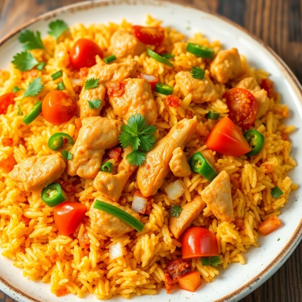 Spicy Chicken Masala Rice