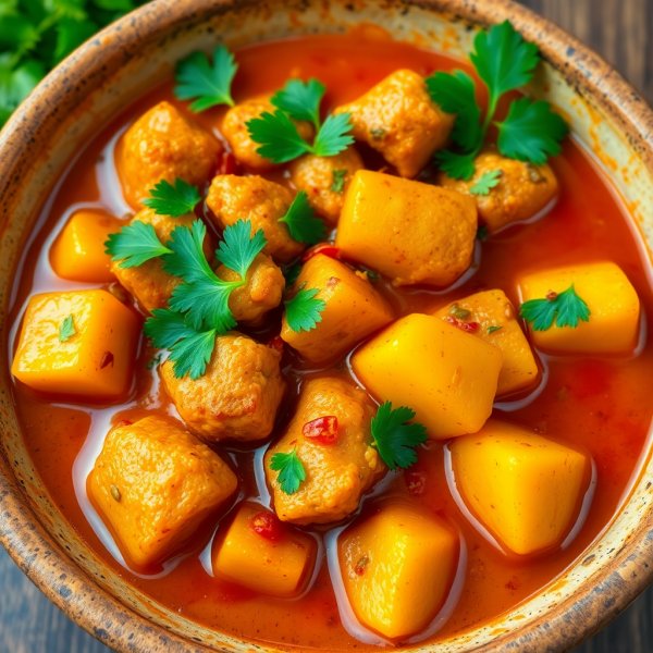 Spiced Aloo Chicken Curry