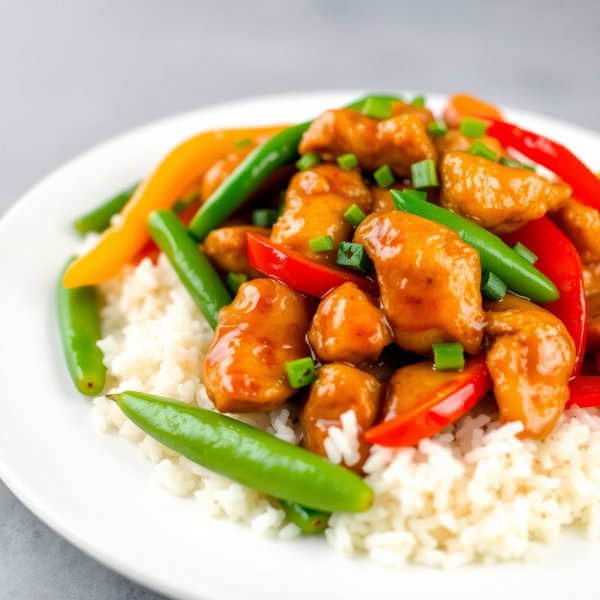 Ginger Honey Garlic Chicken Stir-Fry