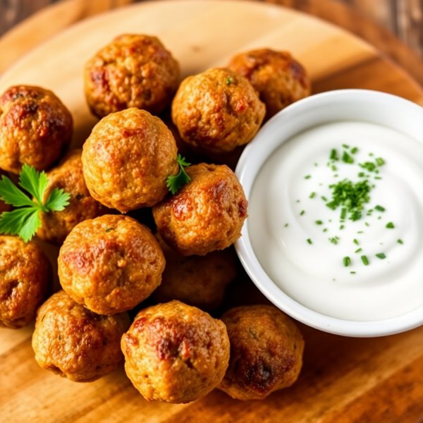 Greek Keftedes (Meatball Appetizers)