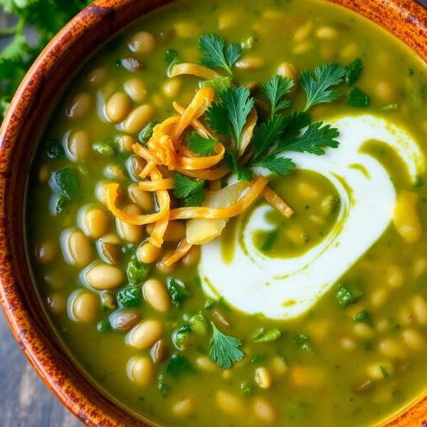 Persian Herb and Lentil Soup (Ash Reshteh)
