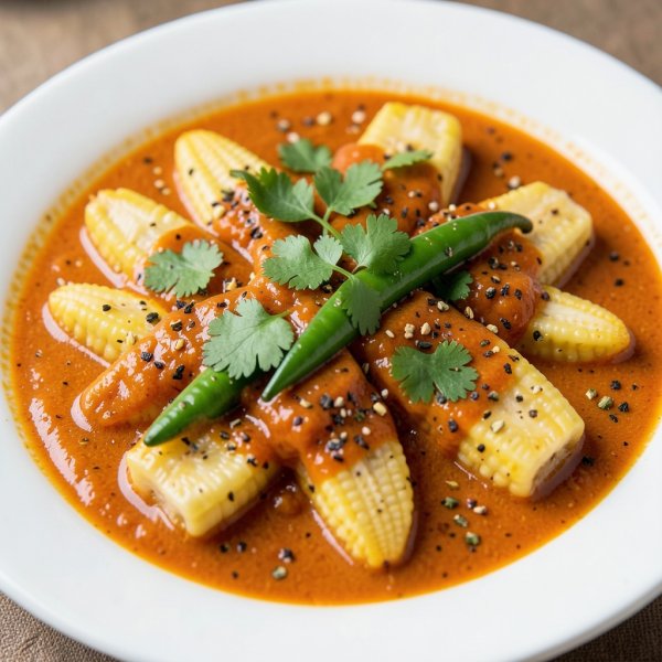 Spiced Baby Corn Curry