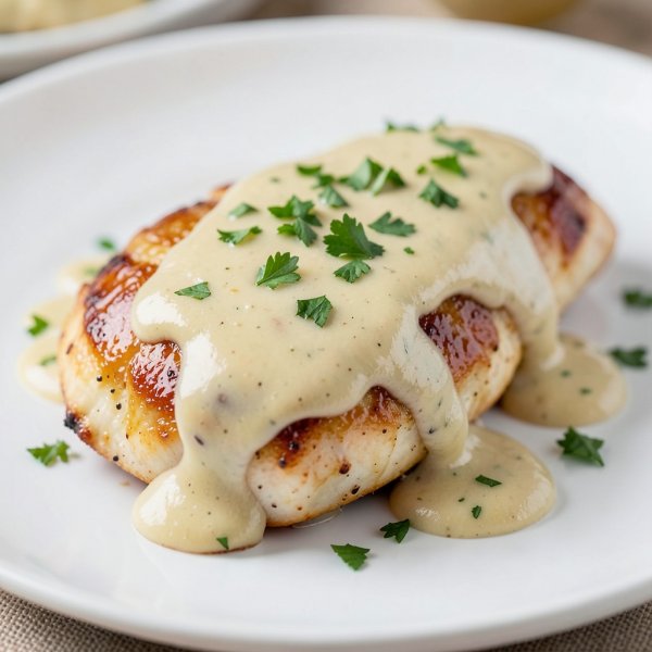 Creamy Garlic Chicken with Mayonnaise